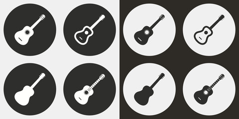 Guitar icon set.