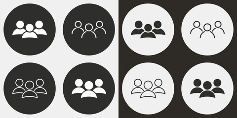 People icon set.