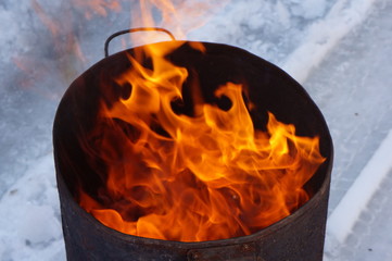 Fire in the tank