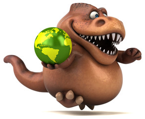 Fun Trex - 3D Illustration © Julien Tromeur