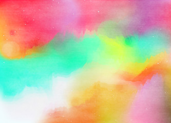 Abstract watercolor background. Abstract colorful digital art painting