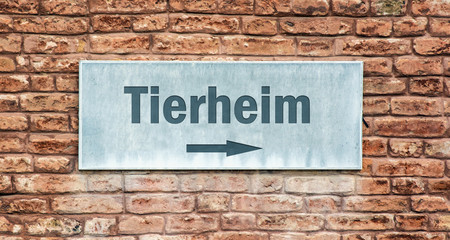 Schild 225 - Tierheim