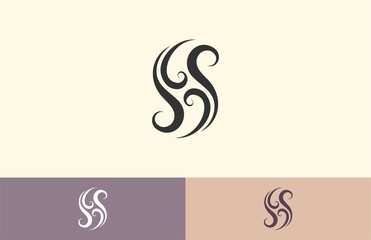 letter abstract tribal logo