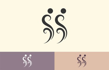 s human abstract logo