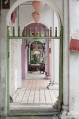 Penang, Malaysia architecture narrow streets