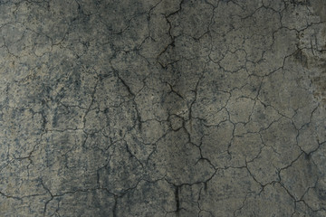 Cracked concrete flooring from skate park