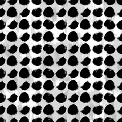 Seamless black and white hand drawn pattern