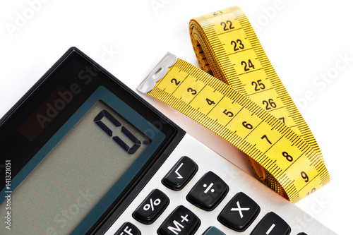  Centimeter And Calculator Isolated Stock Photo And Royalty free 