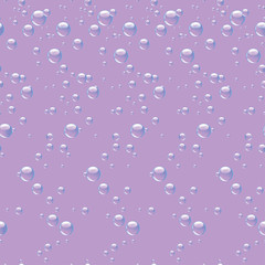 Seamless background with drops. Vector illustration. Bubbles pattern. Modern stylish abstract texture.Template for print, textile, wrapping and decoration