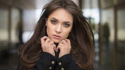 Beautiful girl with the makeup. Fashion woman Portrait