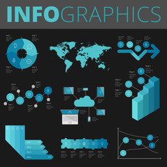 Infographics design elements for business