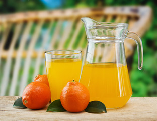 tangerine and juice