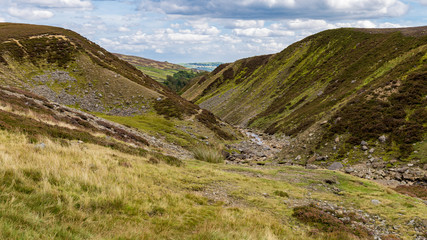 Yorkshire Dales landscape near Surrender Bridge, between Feetham and Langthwaite, Yorkshire Dales, near Richmond, North Yorkshire, UK