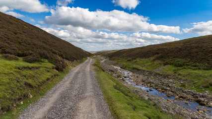 Yorkshire Dales landscape near Old Gang Smeltmill, between Feetham and Langthwaite, Yorkshire Dales, near Richmond, North Yorkshire, UK