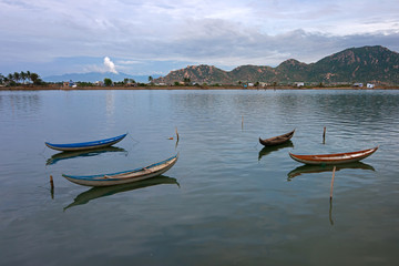 Van Long Natural Reserve in Ninh Binh, Vietnam