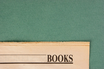 Obraz premium old newspaper on a green background