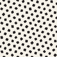 Vector Seamless Pattern. Abstract Background With Scattered Geometric Shapes.