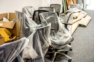 office prepearing for moving to new building
