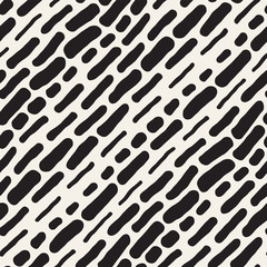 Abstract Background With Rounded brush strokes. Doodle Vector Seamless Pattern.