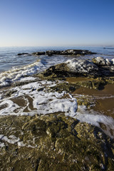 Winter seaside scenery
