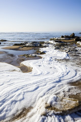 Winter seaside scenery