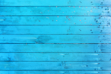 Fototapeta premium Blue wooden texture close