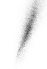 graffiti sprayed smoke effect in black on white