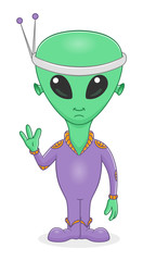 Cartoon alien