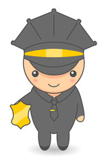 Cartoon policeman