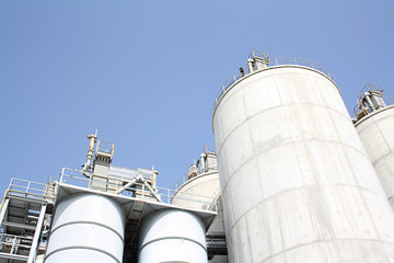 cement factory in the industrial area in Spain