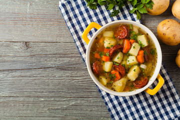 Traditional potato soup.