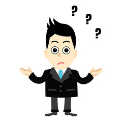 Businessman with a questionable attitude, do not understand.