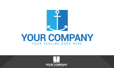 Anchor ship logo, anchor ship vector, anchor ship logo template