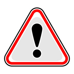 Exclamation Point Warning Attention Hazard Sign