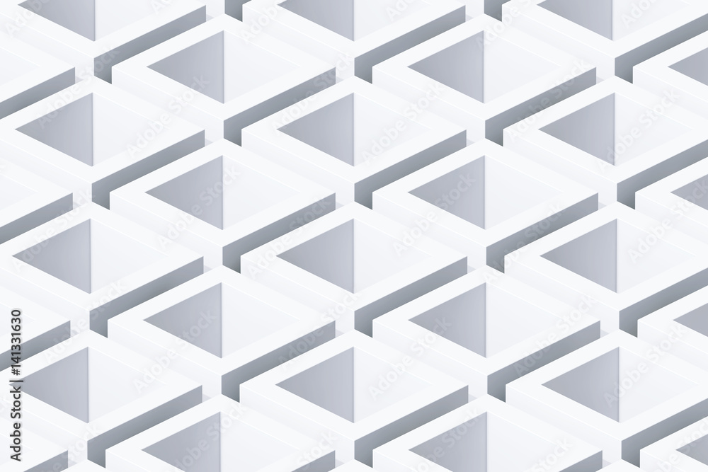 Poster abstract geometric cube background. 3d rendering