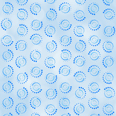 Abstract Dots Circle Background. 3d Rendering