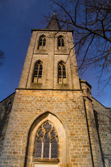 Fototapeta na wymiar Katholische Dorfkirche im Münsterland