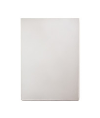 White blank paper sheet isolated on white background. mock-up.