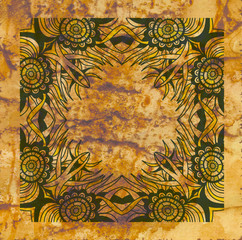 Abstract background with ornamental shape