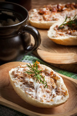 Hearty lard with greaves.