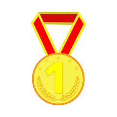 Gold medal sign 20.03
