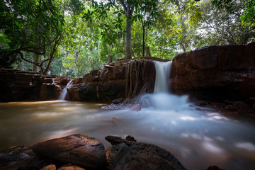 Beautiful nature of waterfall at Binh Phuoc province Viet Nam