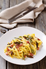 Italian food. Pasta Carbonara.