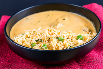 Handmade Indian curry chicken rice