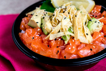 japanese food Mix Sashimi Chirashi Rice Bowl