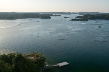 Ago bay in the morning,Iseshima area,mie prefecture,tourism of japan