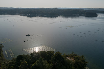 Ago bay in the morning,Iseshima area,mie prefecture,tourism of japan