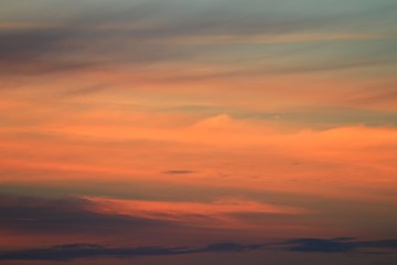 Fototapeta na wymiar sunset beautiful colorful twilight in blue sky and cloud soft