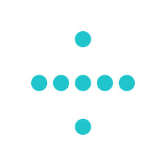 Digital division sign display board round dot