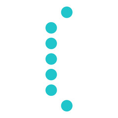 Digital sign parenthesis display board round dot